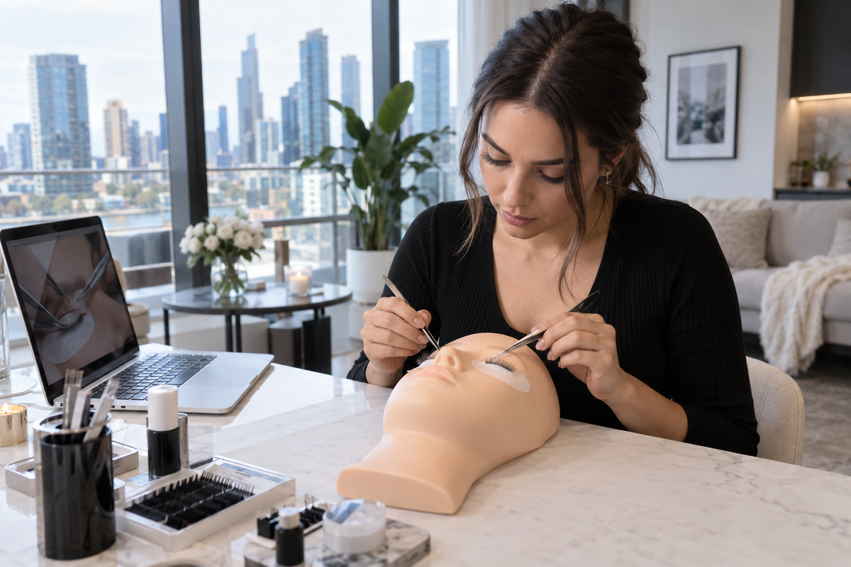 Lash Extension Training in Melbourne — How to Study Online and Work Locally — article-specific beauty education image