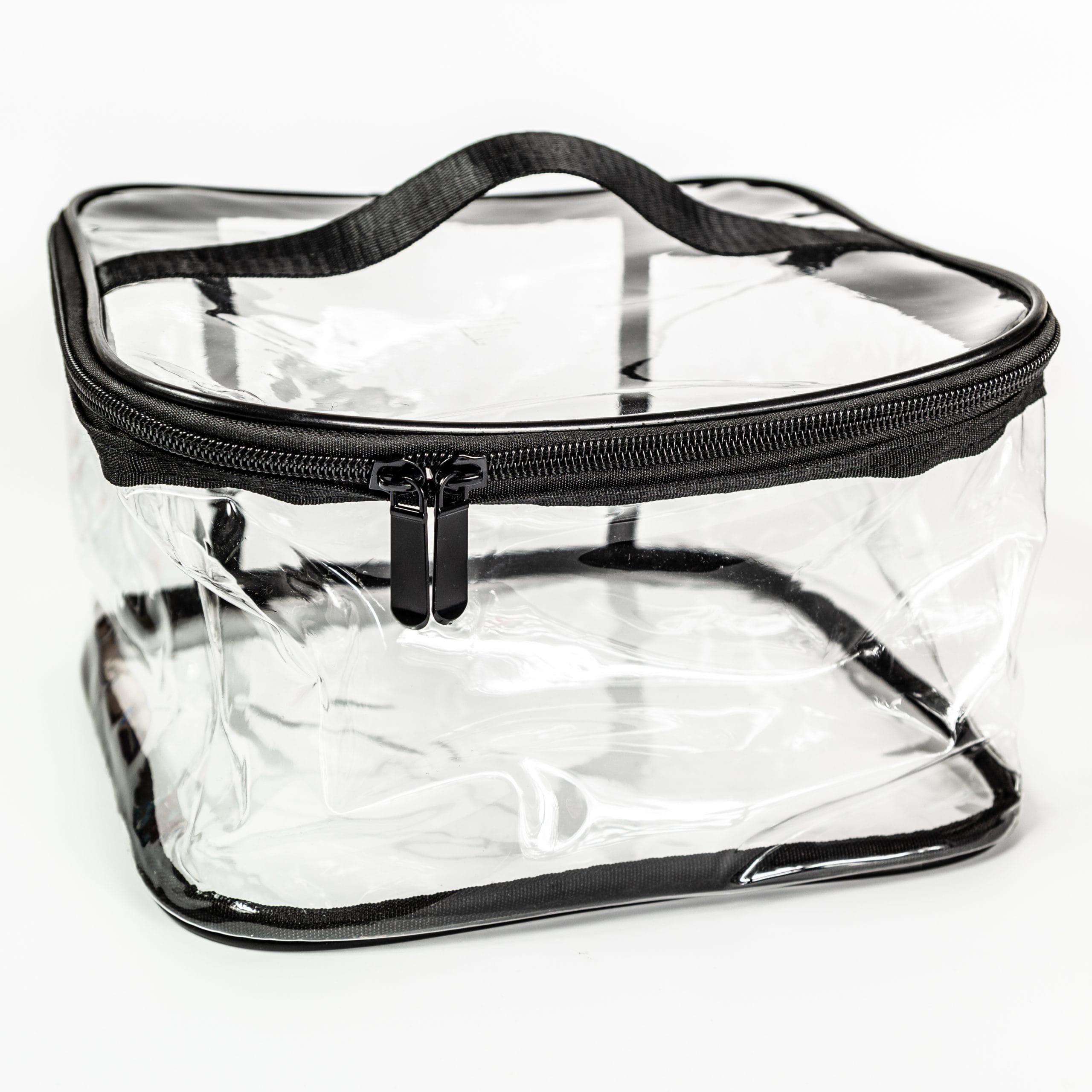 LARGE CLEAR VINYL MAKEUP/BEAUTY CASE